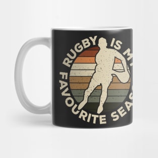 Rugby Is My Favourite Season Sport Nostalgia Mug